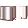vidaXL Barri&egrave;re pour chien porte pliable 10 panneaux bois de peuplier