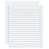 vidaXL Portes d'armoire &agrave; persiennes 2pcs blanc 61,5x49,4cm pin massif