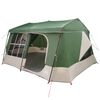 vidaXL Tente familiale avec auvent imperm&eacute;able 9 personne Vert