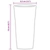 vidaXL Verres 6 pcs 475 ml