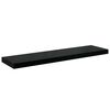 vidaXL Étagère murale flottante 2 pcs Noir brillant 90x23,5x3,8 cm MDF