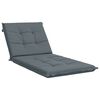vidaXL Coussin de transat GEMERT 100 % polyester Bleu 190 x 80 x 9 cm