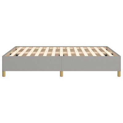 vidaXL Cadre de lit sans matelas gris clair 140x200 cm tissu