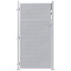 vidaXL Porte de Jardin Argenté 96 x 180 cm Acier inoxydable