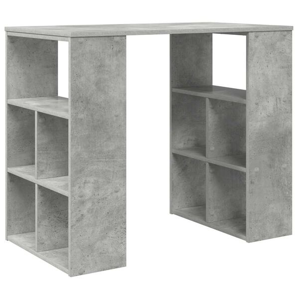 vidaXL Bureau Gris b&eacute;ton 90 x 50 x 75 cm Bois d'ing&eacute;nierie