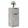 vidaXL Buffets 2 pcs Gris b&eacute;ton 30x30x70 cm Bois d'ing&eacute;nierie