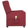 vidaXL Fauteuil de massage Rouge bordeaux Tissu