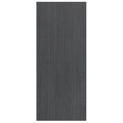 vidaXL Bibliothèque/Séparateur de pièce Gris 100x30x71,5 cm Pin massif