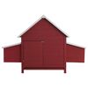 vidaXL Poulailler Rouge 157x97x110 cm Bois