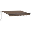vidaXL Auvent r&eacute;tractable Taupe 600 &times; 350 cm Tissu et Aluminium
