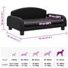 vidaXL Lit pour chien noir 70x45x30 cm similicuir
