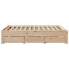 vidaXL Cadre de lit sans matelas avec tiroirs 160x200 cm bois de pin
