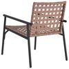 vidaXL Chaise de jardin 2 pcs Noir 79 x 56 x 73.5cm polyrotin