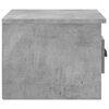 vidaXL Tables de chevet murales 2 pcs gris b&eacute;ton 41,5x36x28 cm