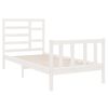vidaXL Cadre de lit sans matelas blanc bois massif 90x190 cm