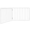 vidaXL Barri&egrave;re pour chien pliable &agrave; 2 panneaux Blanc 160 cm Bois de peuplier