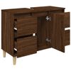 vidaXL Meuble d'évier chêne marron 80x33x60 cm bois d'ingénierie
