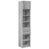vidaXL Armoire de rangement mince sonoma gris 45x42,5x225 cm