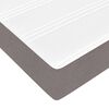VidaXL Cadre de lit ottoman avec matelas taupe 160x200 cm tissu