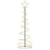 vidaXL Sapin de No&euml;l &agrave; LED 120 LED blanc chaud 180 cm