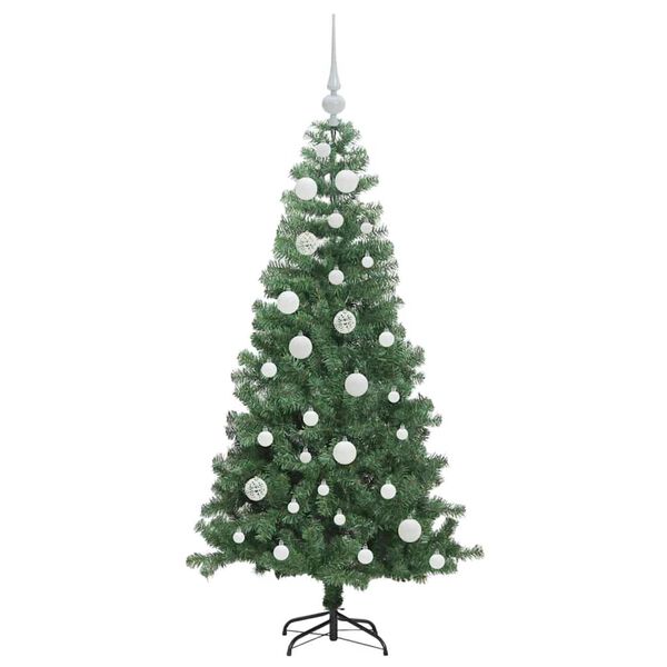 vidaXL Sapin de No&euml;l avec 150 LED avec support Vert 120 cm PVC