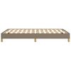 vidaXL Cadre de lit sans matelas taupe 120x200 cm tissu