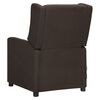 vidaXL Fauteuil de massage Marron fonc&eacute; Tissu