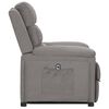 vidaXL Fauteuil Gris clair Tissu