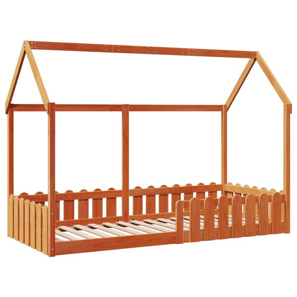 vidaXL Cadre de lit d'enfants forme de maison sans matelas 90x190 cm