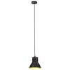 vidaXL Lampe suspendue 25 W Noir Rond 17 cm E27