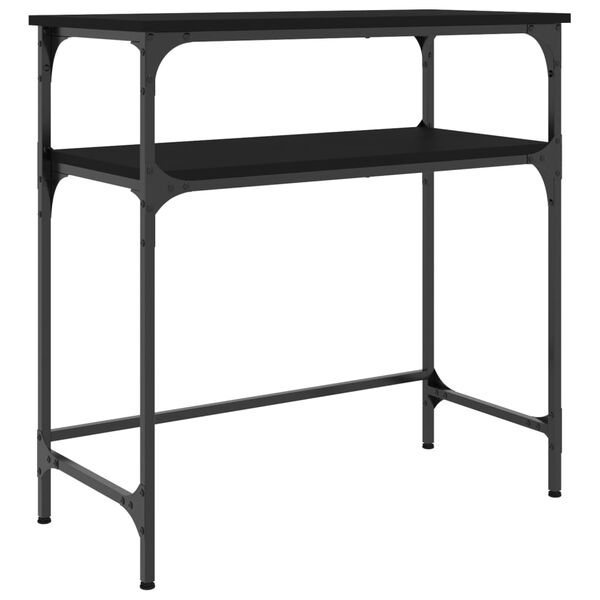 vidaXL Table console noir 75x35,5x75 cm bois d'ing&eacute;nierie