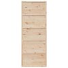 vidaXL Porte de grange 80x208 cm bois massif de pin