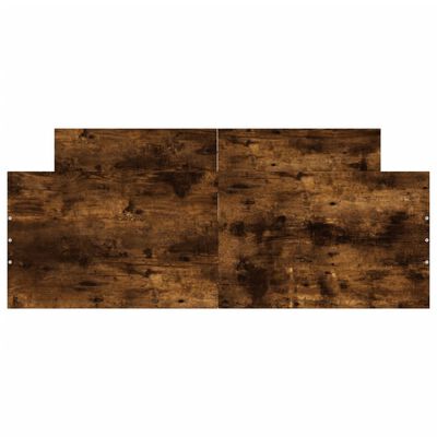 vidaXL Cadre de lit sans matelas chêne fumé 120x200 cm