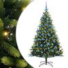 vidaXL Arbre de No&euml;l artificiel en silicone flexible 300 LEDs 180 cm