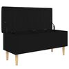 vidaXL Banc de rangement noir 102x42x46 cm bois d'ing&eacute;nierie