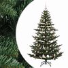 vidaXL Sapin de No&euml;l artificiel avec boules 210 cm 300 LED Blanc chaud