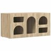 vidaXL Meuble TV ELST 80 x 35 x 40 cm Ch&ecirc;ne Sonoma Bois d'ing&eacute;nierie