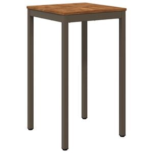 vidaXL Table de Bar de Jardin Naturel et caf&eacute; 60 x 60,5 x 105 cm