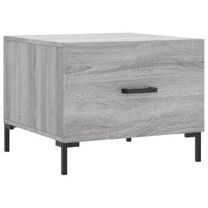 vidaXL Table basse Sonoma gris 50x50x40 cm Bois d'ing&eacute;nierie