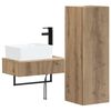 vidaXL Ensemble de mobilier de salle de bain 2 pc Ch&ecirc;ne artisanal