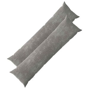 vidaXL Housse de coussin 2 pc HEERLEN Gris fonc&eacute; 40 x 145 cm