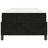 vidaXL Cadre de lit avec matelas Noir 80 x 200 cm tissu