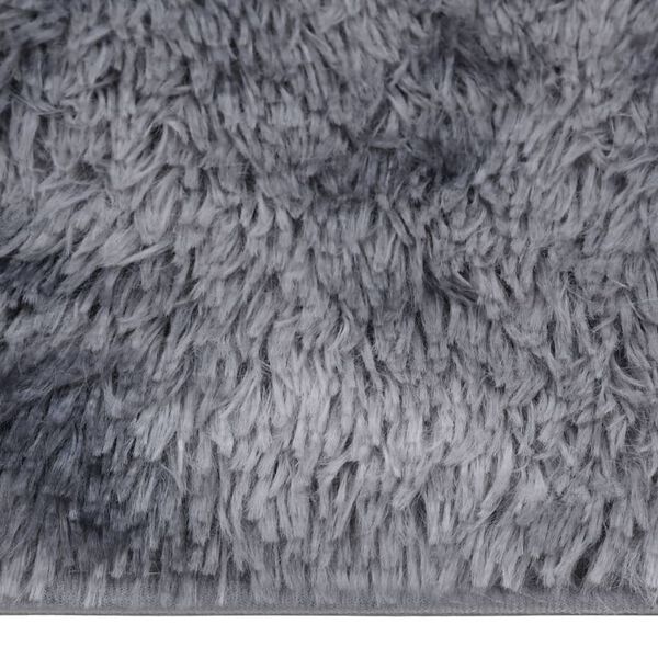 vidaXL Tapis &agrave; poils longs Anthracite 270x180 cm