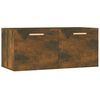 vidaXL Armoire murale Ch&ecirc;ne fum&eacute; 80x35x36,5 cm Bois d'ing&eacute;nierie