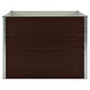 vidaXL Jardinière surélevée Marron 100x100x77 cm Acier galvanisé