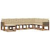 vidaXL Ensemble de canap&eacute;s d'ext&eacute;rieur 8 pc Naturel et Beige