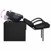 vidaXL Fauteuil de shampooing Noir 63 x 141 x 92 cm PVC