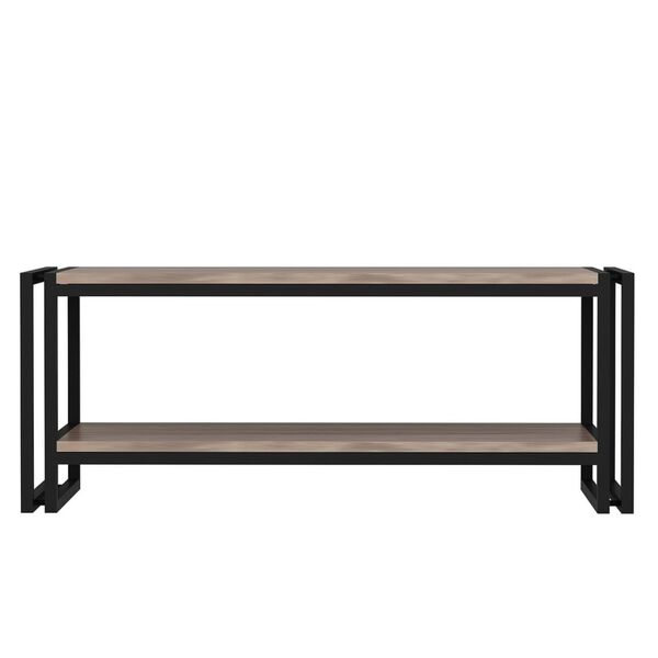 Homemania Table basse Lesa 102x45x40 cm noir et noyer