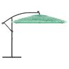 vidaXL Parasol de jardin avec m&acirc;t en acier vert 290x290x238 cm