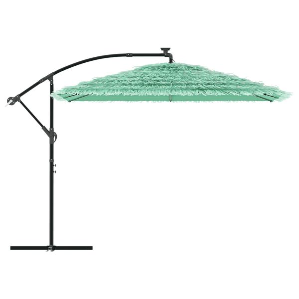 vidaXL Parasol de jardin avec m&acirc;t en acier vert 290x290x238 cm
